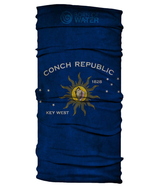 Neck Gaiter - Conch Republic - Key West Flag - Grungy