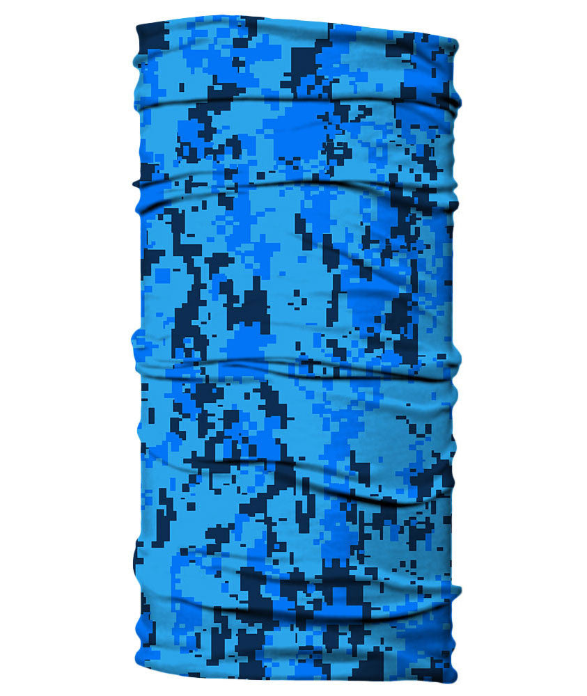 Neck Gaiter - Digital Camo Camouflage - Blue