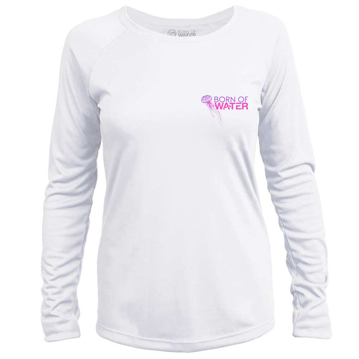 Jellyfish: Womens UV UPF 50+ Performance Shirt: Gray - Front