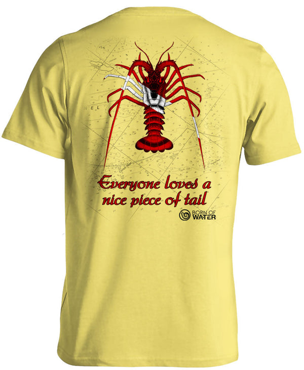 Scuba Diving Shirt: Lobster Yellow - Back