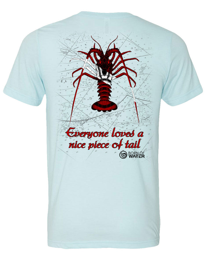 Scuba Diving Shirt: Lobster Lt. Blue - Back