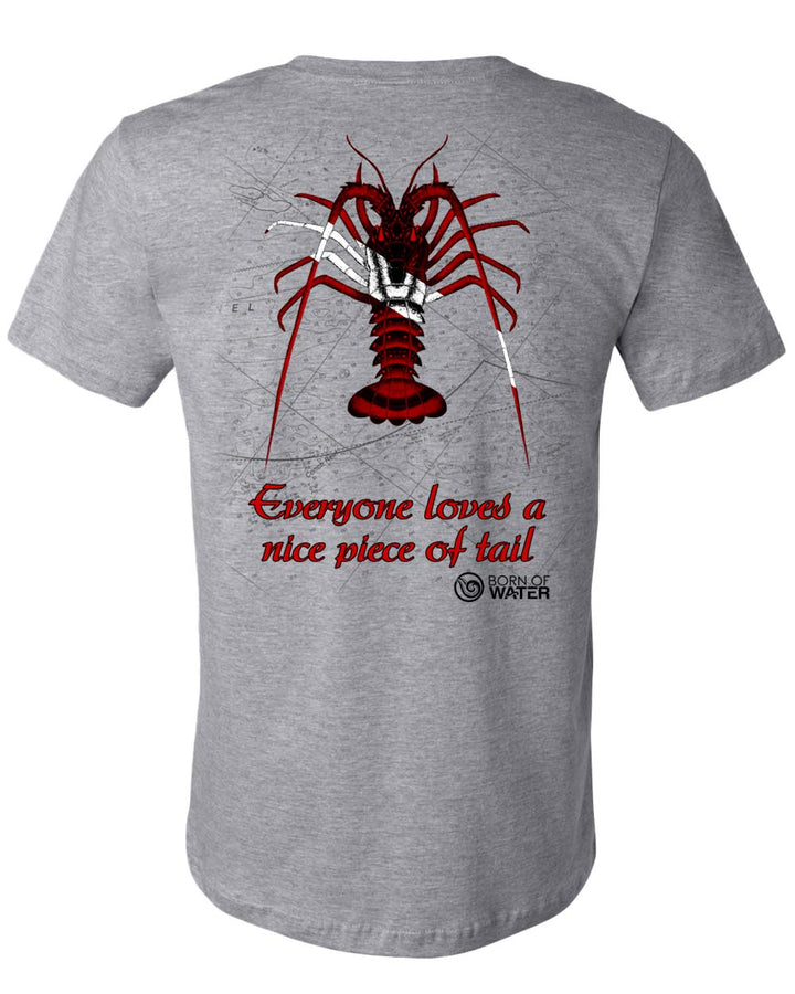 Scuba Diving Shirt: Lobster Grey - Back