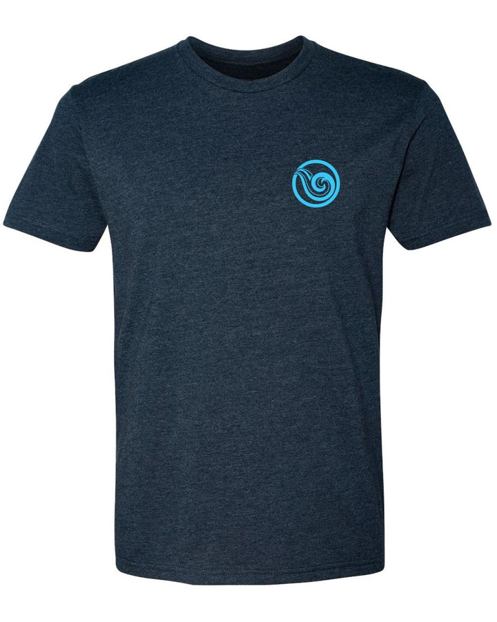 Scalloped Hammerhead T-Shirt - Navy - Front