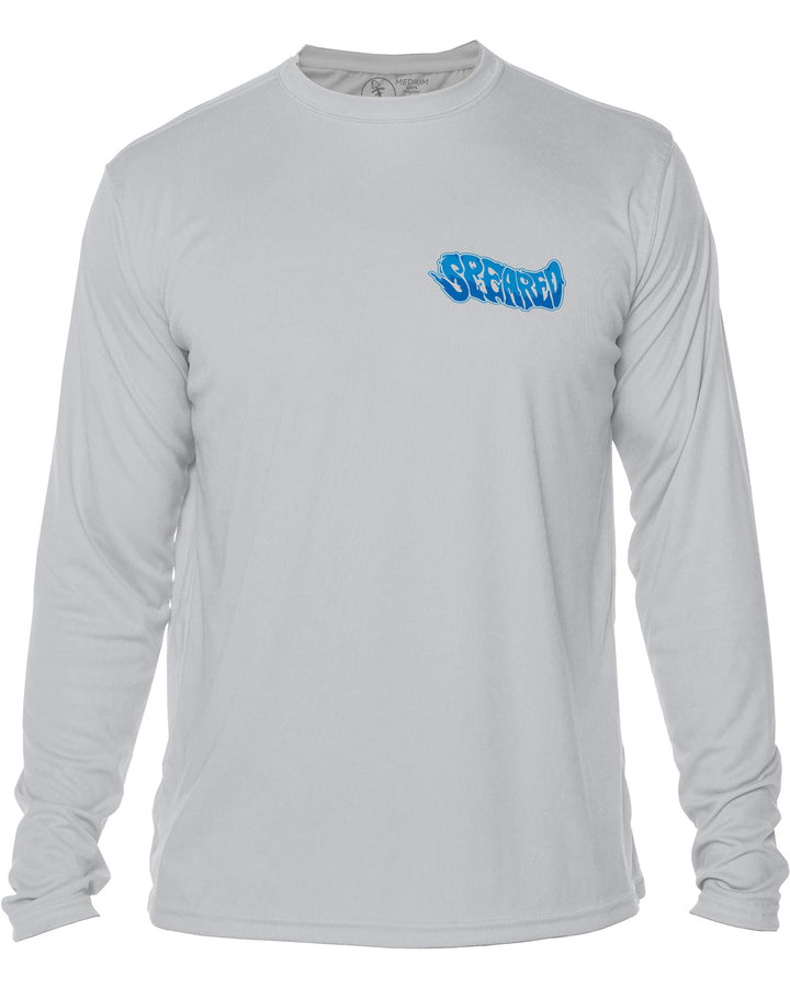 Bad Fish - Hogfish: UV UPF 50+ Sun Protection Rashguard Shirt: Gray - Front