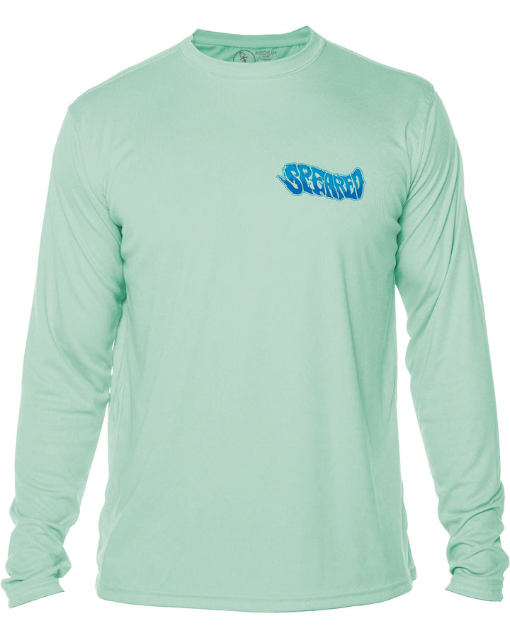 Bad Fish - Hogfish: UV UPF 50+ Sun Protection Rashguard Shirt: Seagreen - Front