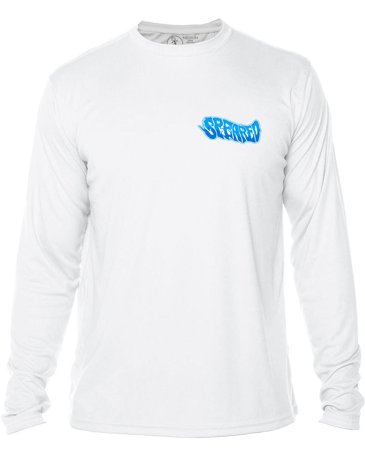 Bad Fish - Hogfish: UV UPF 50+ Sun Protection Rashguard Shirt: White - Front