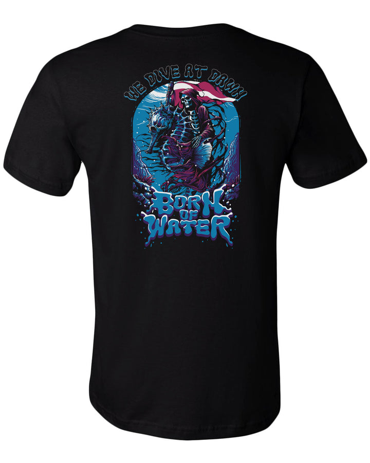 We Dive At Dawn - Grim Reaper T-Shirt - Black - Back