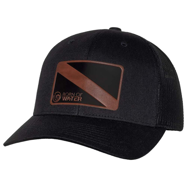 Dive Flag  Trucker Hat - Black