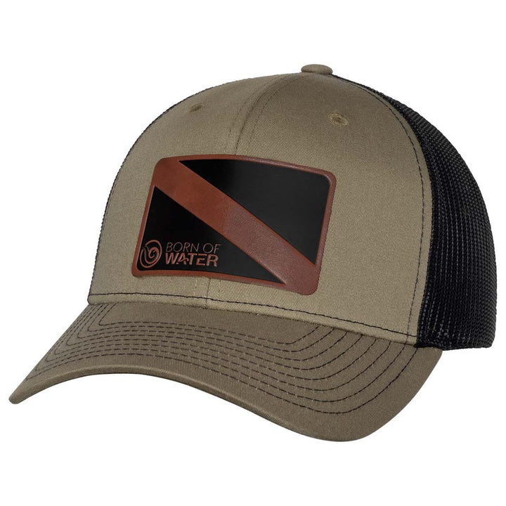 Dive Flag  Trucker Hat - Loden/Black