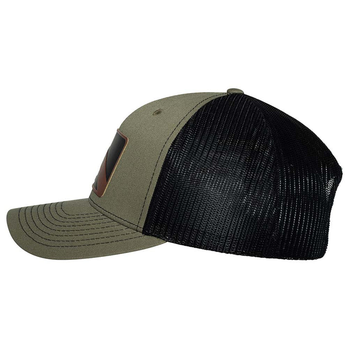 Dive Flag  Trucker Hat - Loden/Black - Side