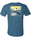 Florida Shark Fin T-Shirt - Steel Blue - Back