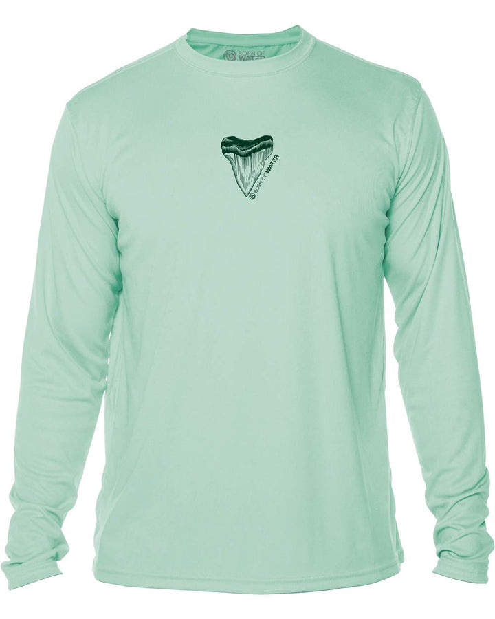 Great White Shark: Men's UV UPF 50+ Protection Shirt: Seagreen - Front
