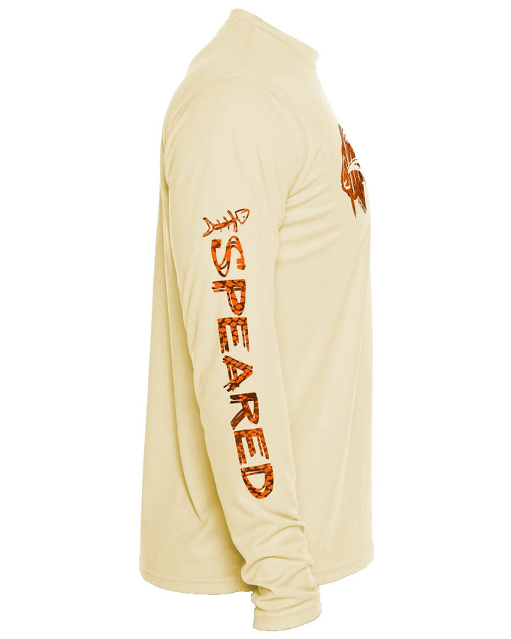 Hogfish Spearfishing: UV UPF 50+ Protection Shirt:  Yellow - Sleeve