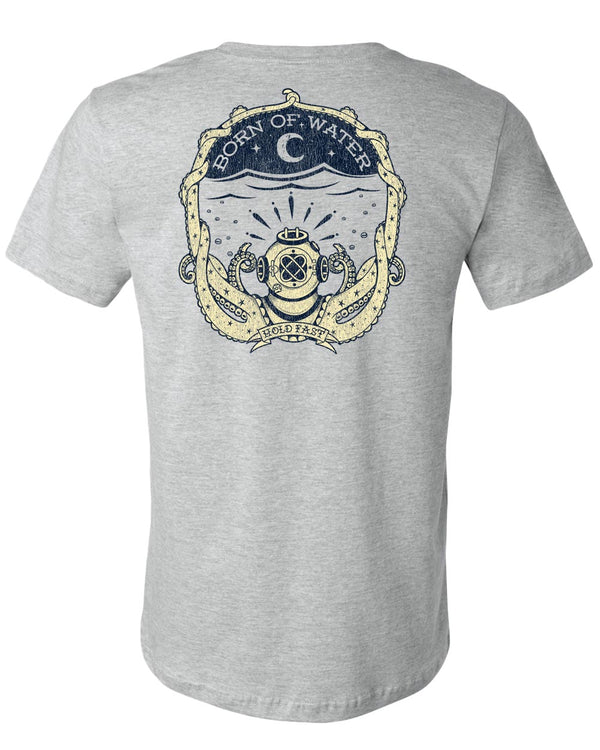 Hold Fast T-Shirt - Heather Gray - Back