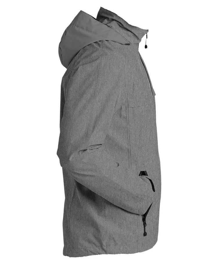 Mens Lightweight Waterproof Jacket - Gray - Side