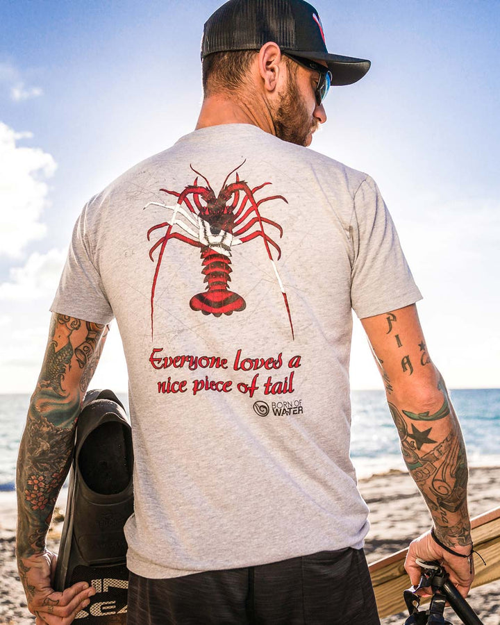 Scuba Diving Shirt: Lobster Grey - Beach Lifestyle