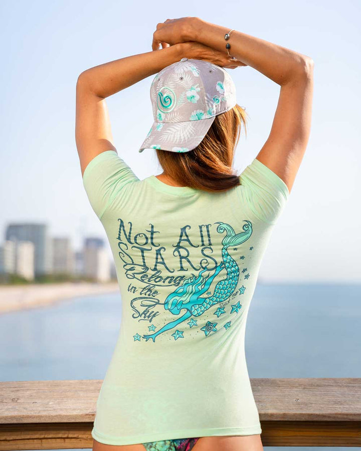 Scuba Diving - Women's Not All Stars Shirt - Mint - Beach