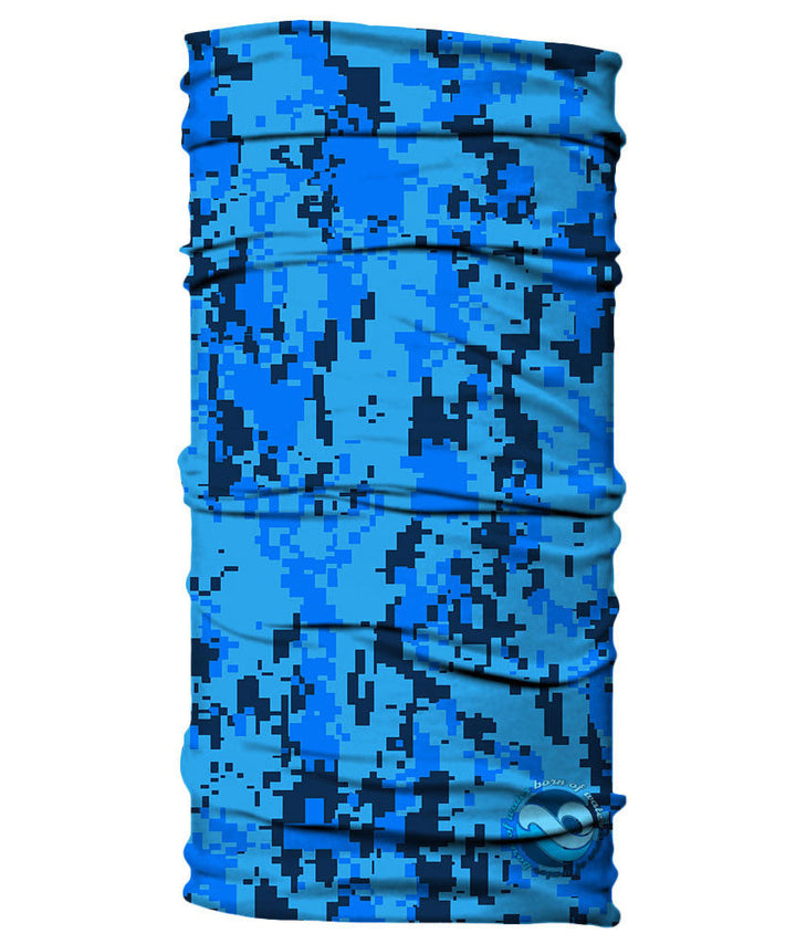 Neck Gaiter - Digital Camo Camouflage - Blue