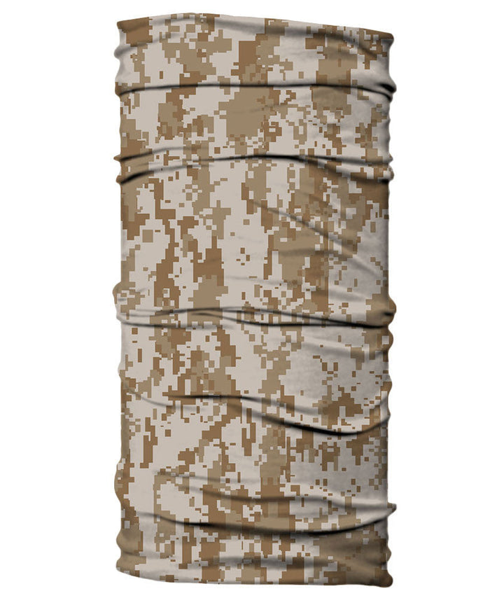 Neck Gaiter - Digital Camo Camouflage - Desert