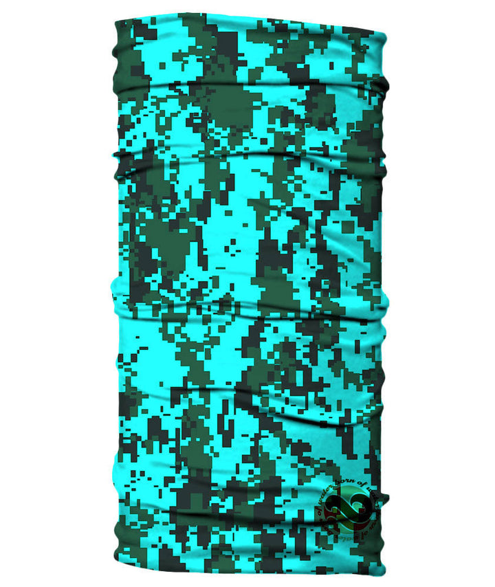 Neck Gaiter - Digital Camo Camouflage - Sea Green