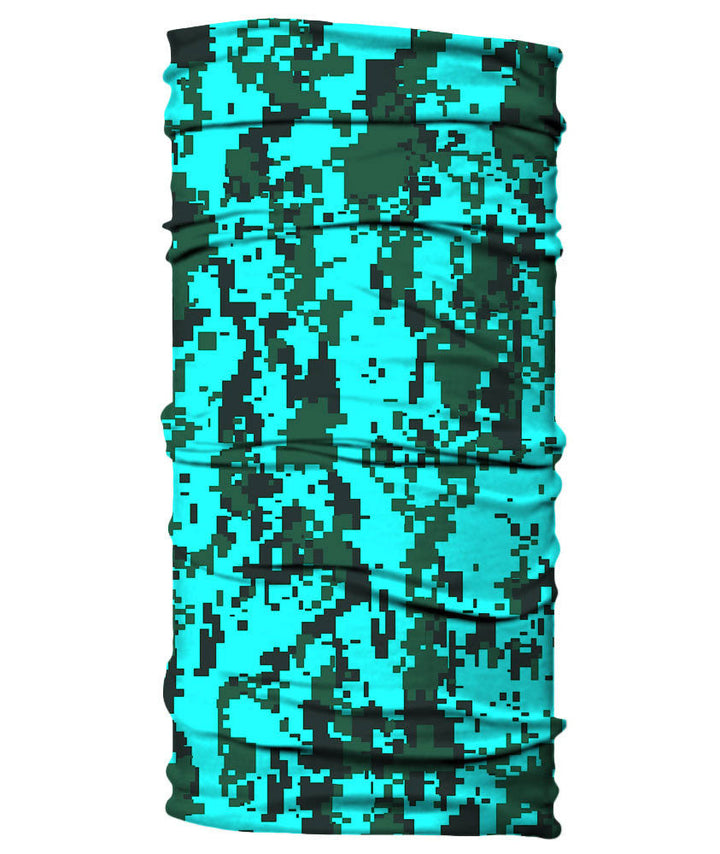 Neck Gaiter - Digital Camo Camouflage - Sea Green