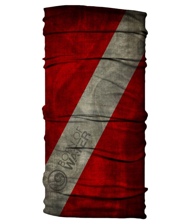 Neck Gaiter - Diver Down Flag - Grungy