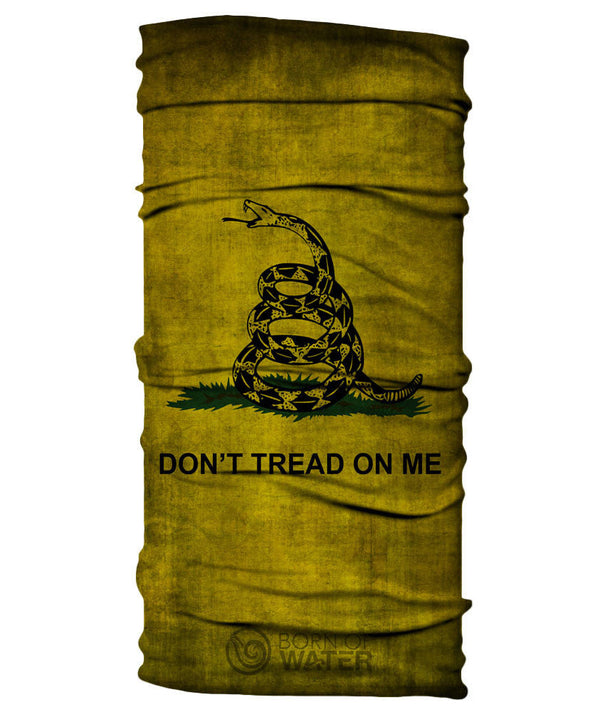 Neck Gaiter - Gadsden (Don't Tread On Me) Flag - Grungy