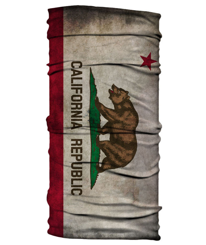 Neck Gaiter - California Flag - Grungy
