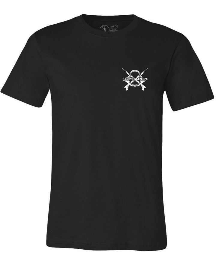 Speared Rule the Deep - Mako Shark & Reaper T-Shirt - Black - Front