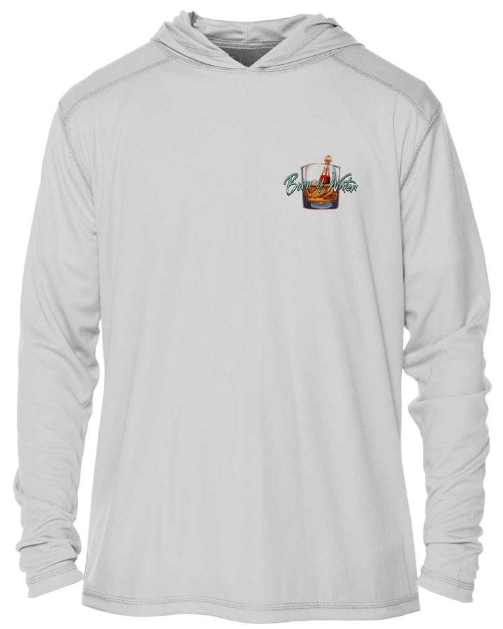 Scuba Dive Bar: UV UPF 50+ Protection Hoodie: Gray - Front
