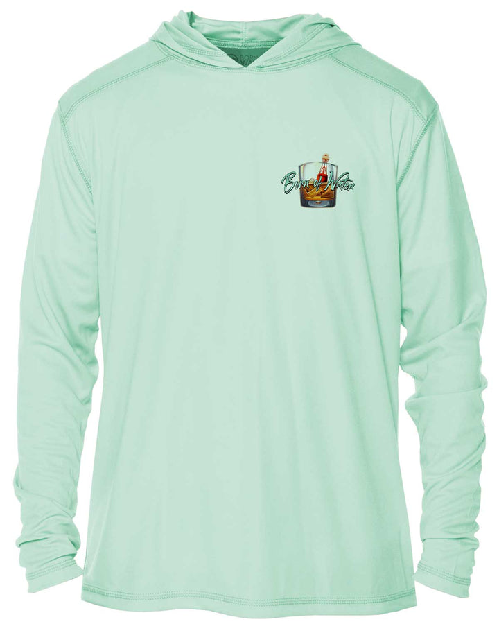 Scuba Dive Bar: UV UPF 50+ Protection Hoodie: Seagreen - Front
