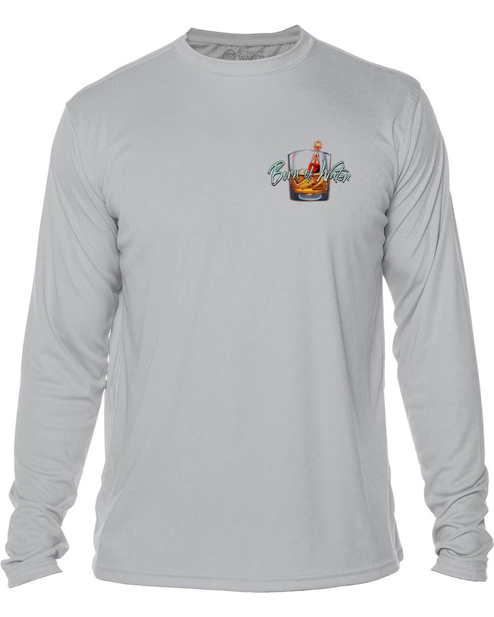 Scuba Dive Bar: UV UPF 50+ Protection Shirt: Gray - Front