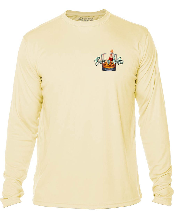 Scuba Dive Bar: UV UPF 50+ Protection Shirt:  Yellow - Front