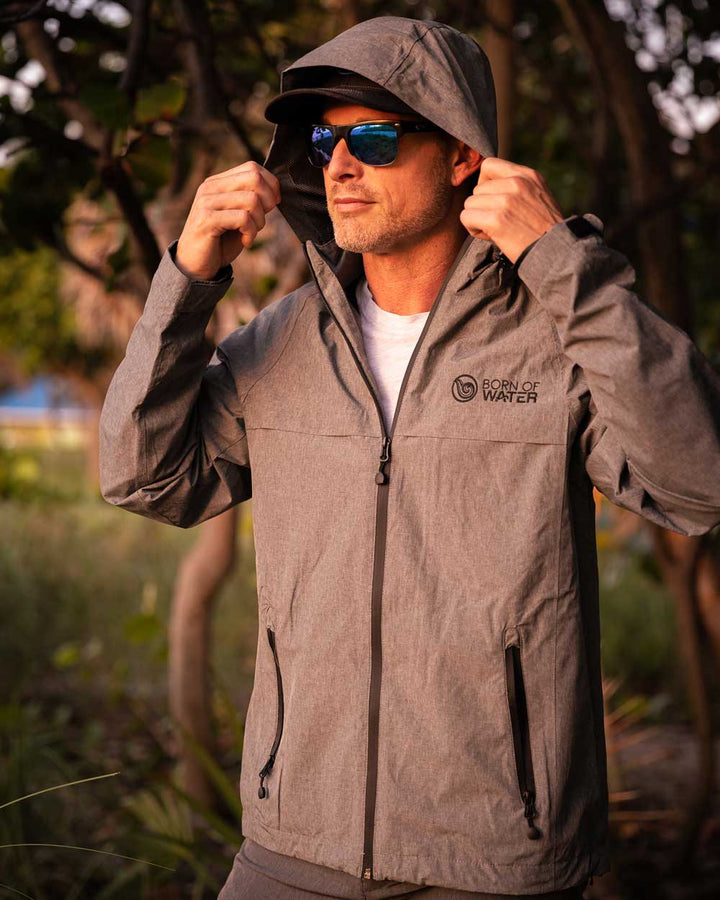 Scuba Diving- Lightweight Waterproof Jacket - Gray - Woods