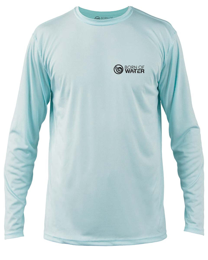 Scuba Diving UV UPF 50+ Performance Shirt: Lobster Lt. Blue - front