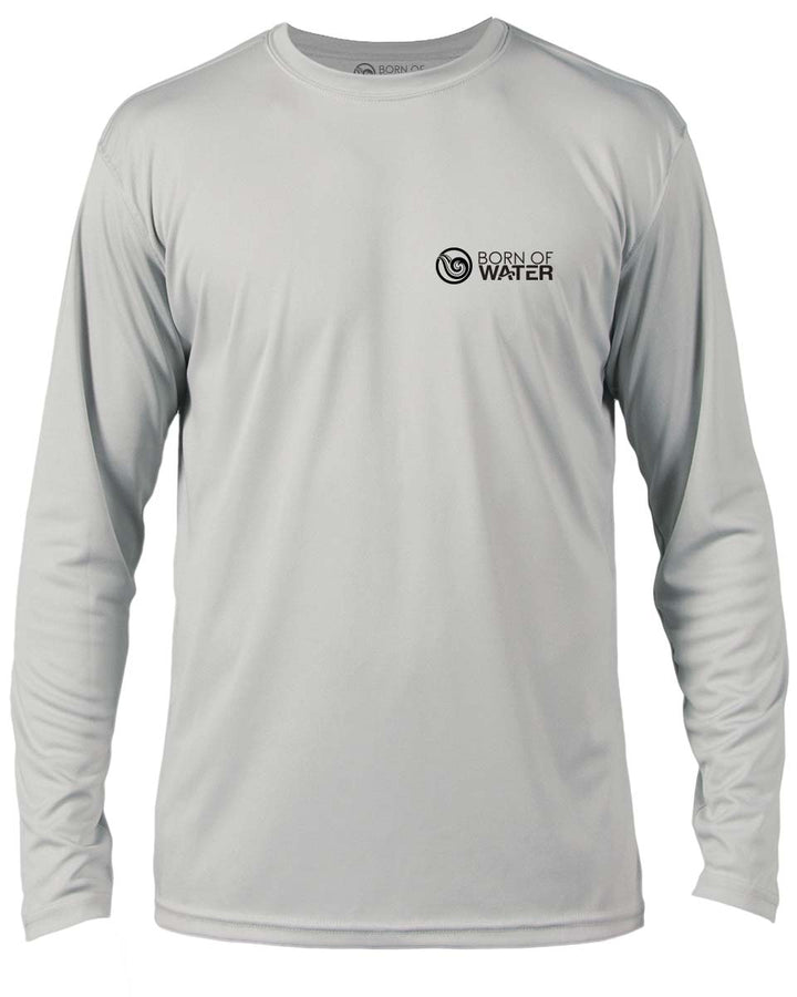 Scuba Diving UV UPF 50+ Performance Shirt: Lobster Gray - Front