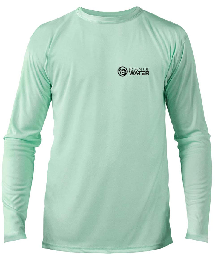 Scuba Diving UV UPF 50+ Performance Shirt: Lobster Seagreen - Front