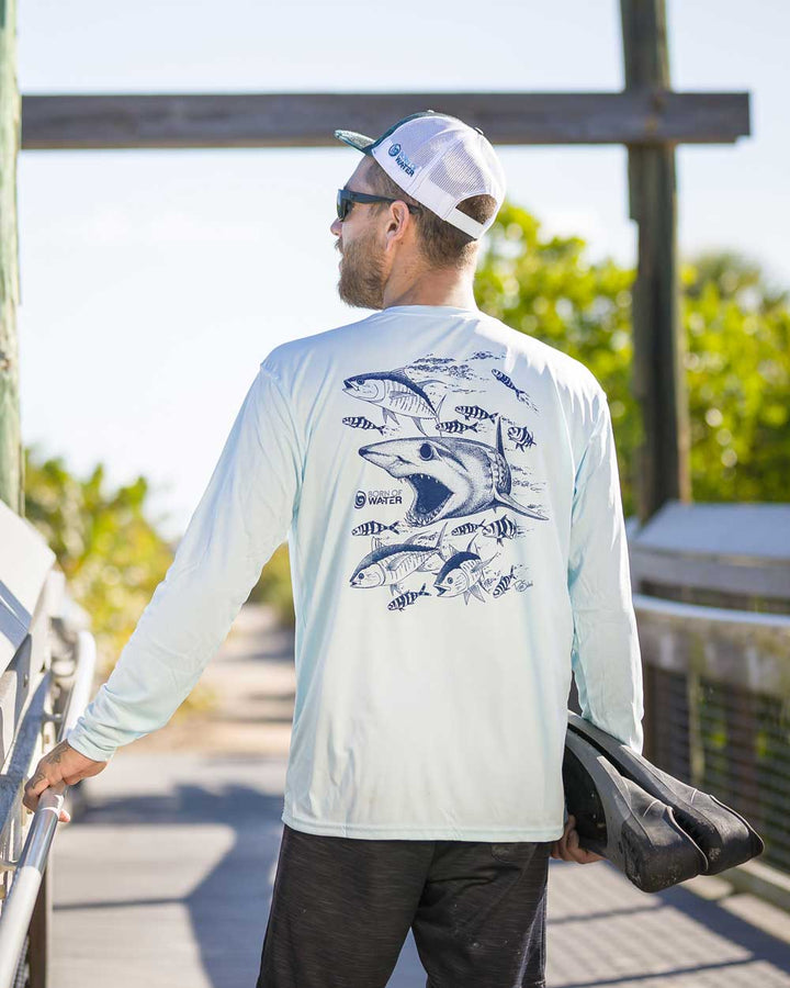 Mako Shark Scuba Diving UV Shirt |Mens Protection Long Sleeve Tee ...