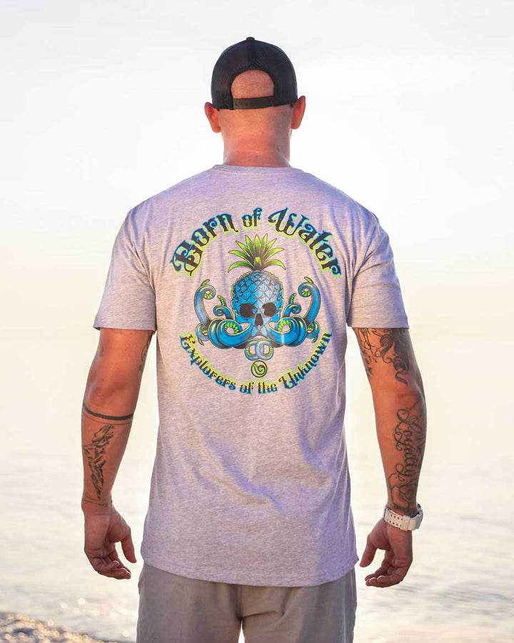 Pineapple Octopus Skull - Beach