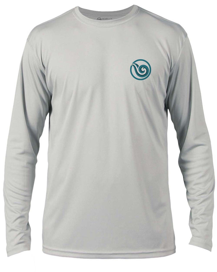 Shark Scuba Diving UV UPF 50+ Performance Shirt: Gray - Front