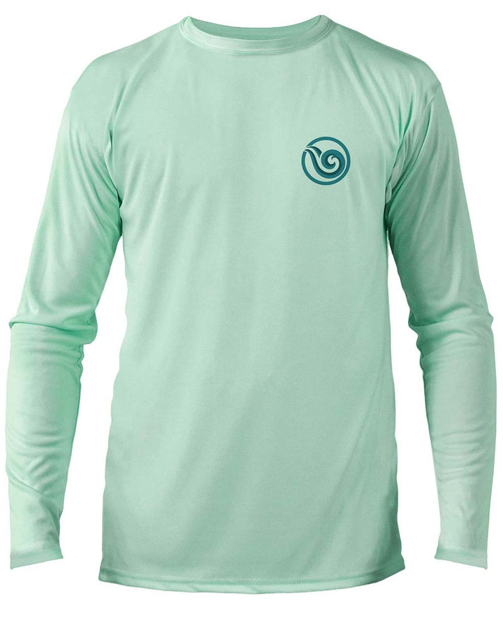 Shark Scuba Diving UV UPF 50+ Performance Shirt: Seagreen - Front