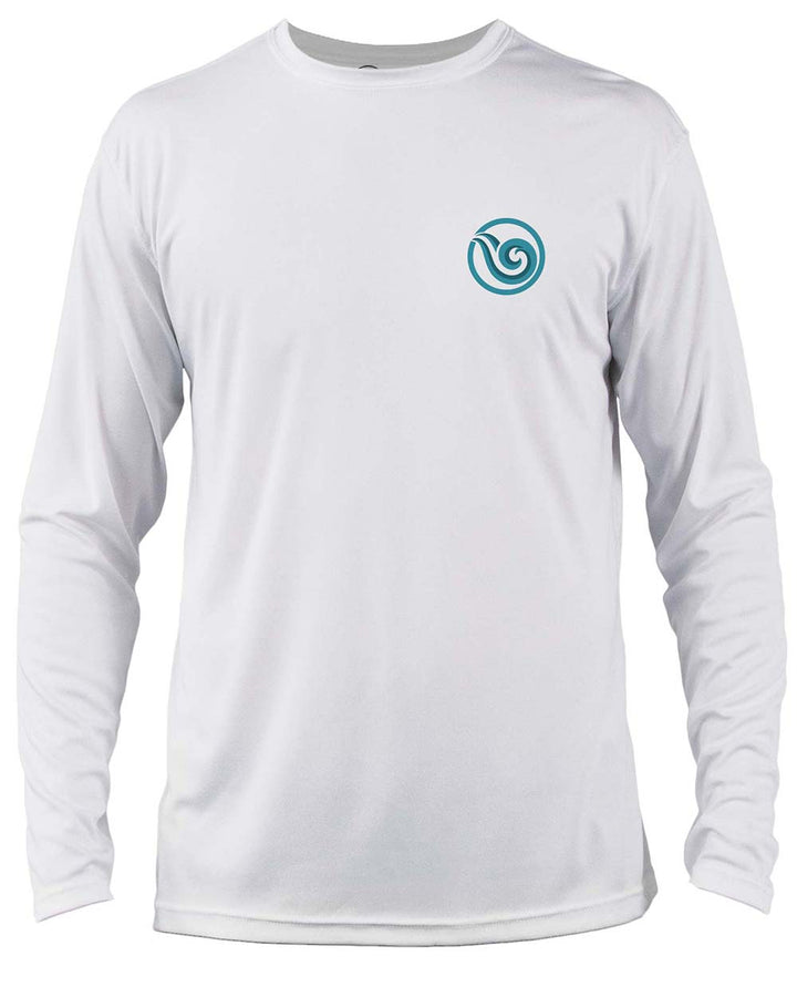Shark Scuba Diving UV UPF 50+ Performance Shirt:  White - Front