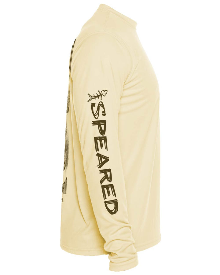 Shot It Not Bought It Gag Grouper: Long Sleeve UV UPF 50+ Protection T-Shirt: Yellow - Side