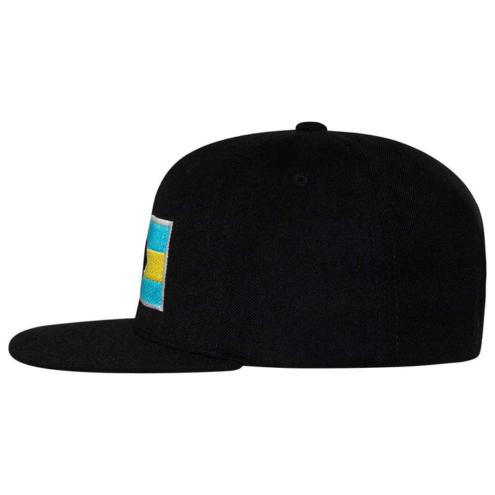 Speared Bahamas Flag Hat: Black: Side