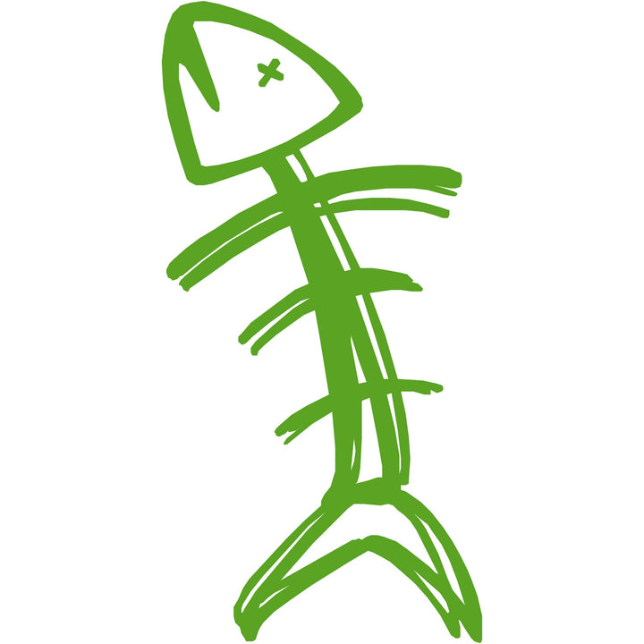 Speared Fish Decal - Green