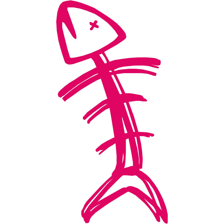 Speared Fish Decal - Pink