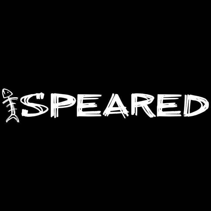 Speared Logo Decal 10"- White