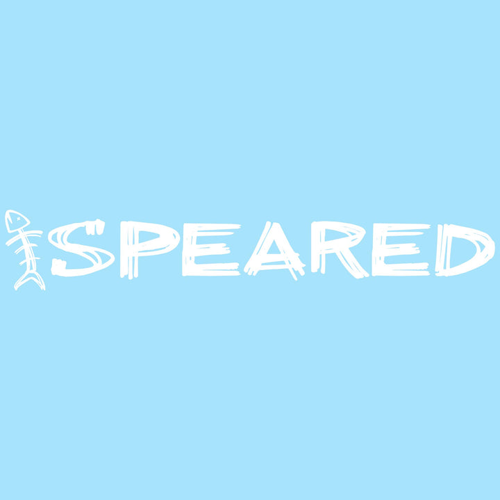 Speared Logo Decal 14"- White