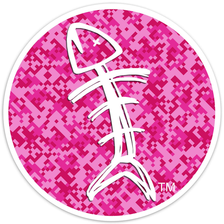 Speared Round Stickers - Pink