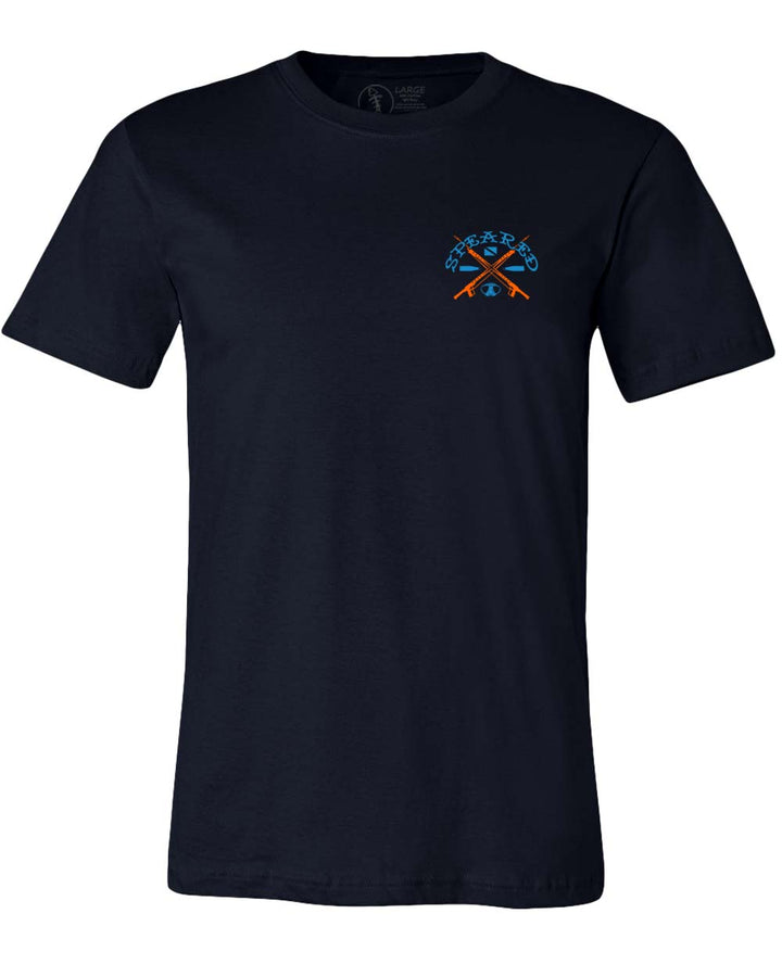 Speared Shark Jaws - Navy - Front